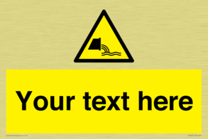 Custom Warning sewage effluent outfall